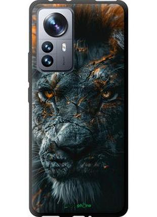 Чехол на xiaomi 12 pro пламенный лев "6153b-2560-2448"