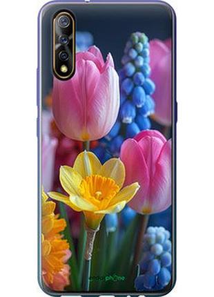 Чехол на vivo v17 neo весенние цветы "6058t-1764-2448"