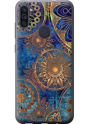 Чехол на samsung galaxy a11 a115f золотой узор "678t-2012-2448"
