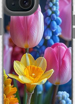 Чехол на iphone 15 plus весенние цветы "6058pc-3097-2448"
