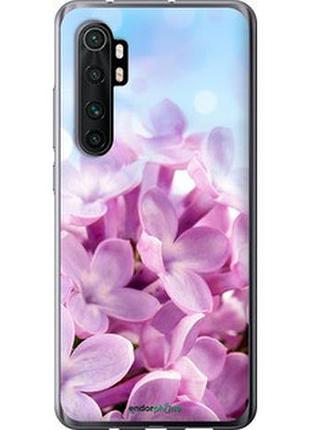 Чехол на xiaomi mi note 10 lite сирень "527t-1937-2448"