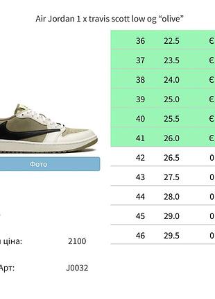 Air jordan 1 х travis low premium