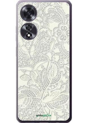 Чехол на oppo a60 4g белое кружево "4383u-3702-2448"