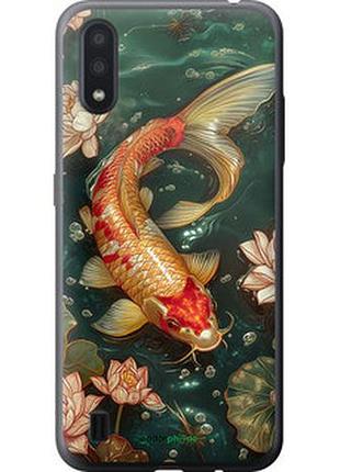 Чехол на samsung galaxy a01 a015f мелодия лотоса "6106t-1842-2448"