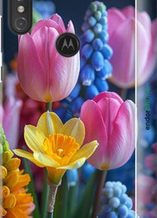 Чохол на motorola one power весняні квіти "6058m-1588-2448"