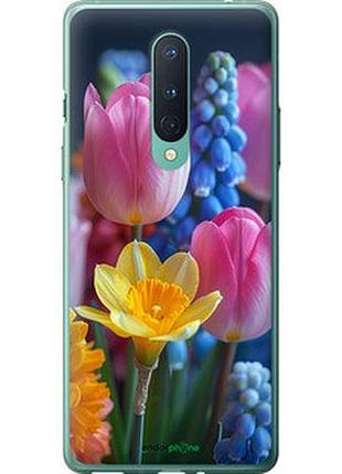 Чехол на oneplus 8 весенние цветы "6058t-1902-2448"