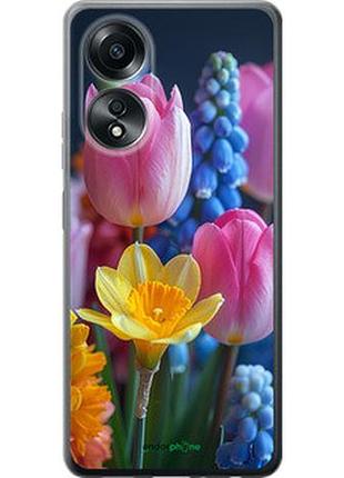Чохол на oppo a58 4g весняні квіти "6058u-3184-2448"