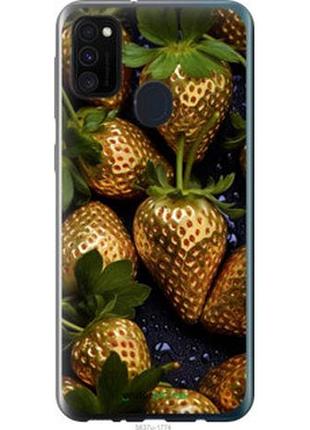 Чохол на samsung galaxy m21 m215f золота полуниця "5637u-2016-2448"