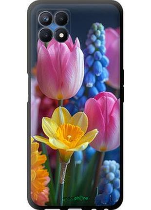 Чехол на realme narzo 50 весенние цветы "6058b-3066-2448"
