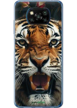 Чехол на xiaomi poco x3 тигровое величие "6080u-2073-2448"