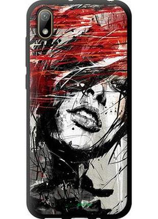 Чехол на huawei y5 2019 лицо девушки "1162b-1695-2448"