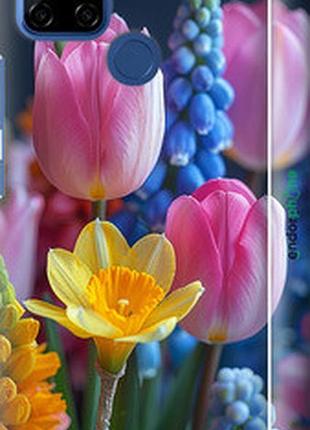 Чохол на realme 7i весняні квіти "6058m-2486-2448"
