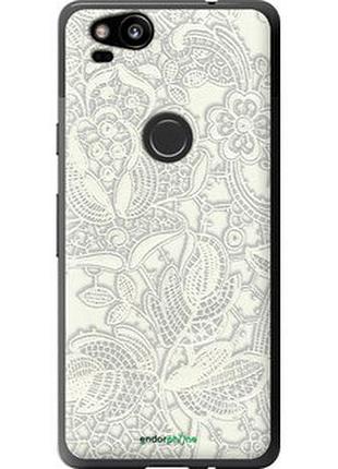 Чехол на google pixel 2 белое кружево "4383t-1075-2448"