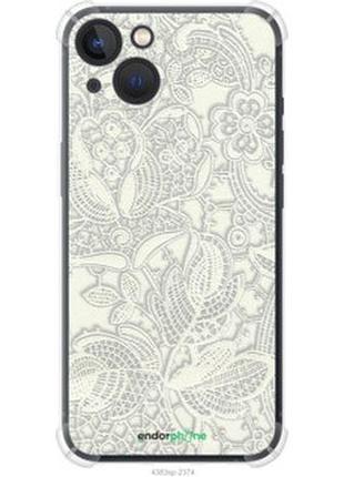 Чехол на iphone 13 белое кружево "4383sp-2374-2448"