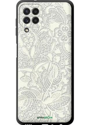 Чехол на samsung galaxy a22 a225f белое кружево "4383b-2270-2448"