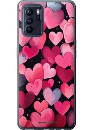 Чехол на oppo reno6 z сердечки 4 "5662u-2477-2448"