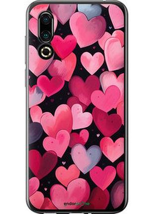 Чехол на meizu 16s сердечки 4 "5662u-1701-2448"