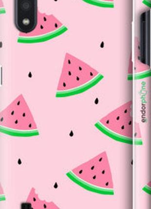 Чехол на samsung galaxy a01 a015f розовый арбуз "4314m-1842-2448"