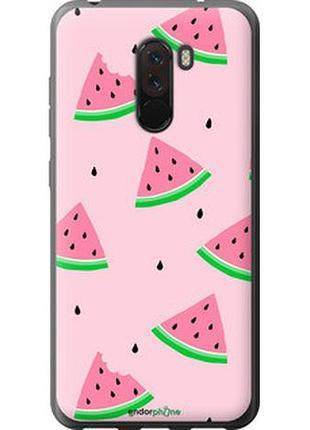 Чехол на xiaomi pocophone f1 розовый арбуз "4314u-1556-2448"