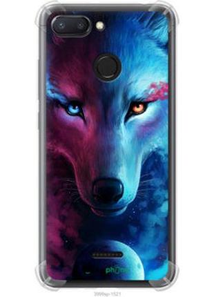 Чехол на xiaomi redmi 6 арт-волк "3999sp-1521-2448"