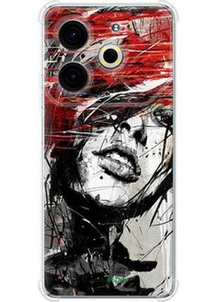 Чохол на tecno pova 6 neo обличчя дівчини "1162sp-3753-2448"