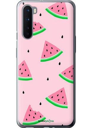 Чехол на oneplus nord розовый арбуз "4314u-2046-2448"