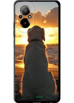 Чехол на realme c67 4g закат и собака "3966b-3648-2448"