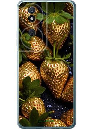 Чехол на huawei honor play 50 plus золотая клубника "5637u-3399-2448"