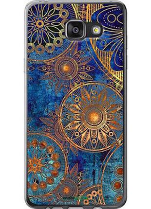 Чехол на samsung galaxy a7 (2016) a710f золотой узор "678t-121-2448"