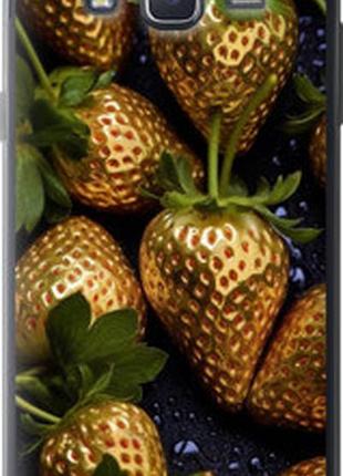 Чехол на samsung galaxy j5 (2015) j500h золотая клубника "5637t-100-2448"