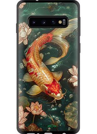 Чехол на samsung galaxy s10 мелодия лотоса "6106b-1640-2448"