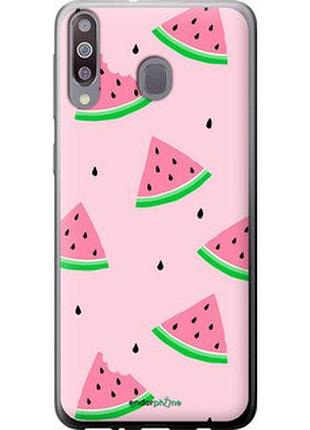Чехол на samsung galaxy m30 розовый арбуз "4314t-1682-2448"