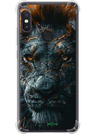 Чехол на xiaomi redmi note 5 пламенный лев "6153sp-1516-2448"