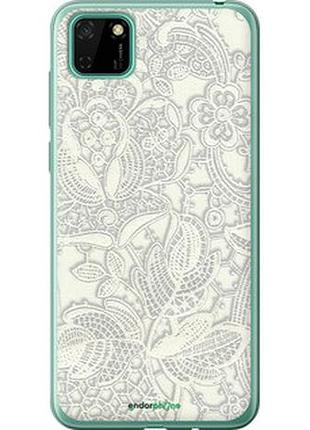 Чехол на huawei y5p белое кружево "4383t-1936-2448"
