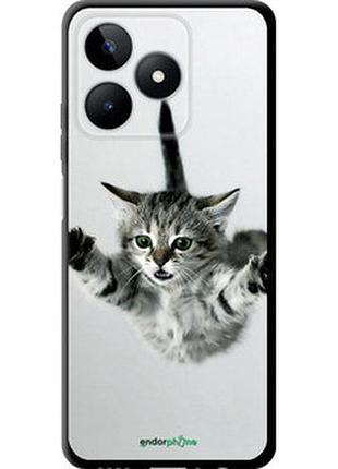 Чехол на realme c53 летящий котёнок "2322b-3128-2448"