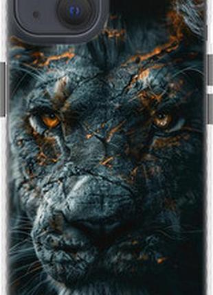 Чехол на iphone 13 пламенный лев "6153pm-2374-2448"