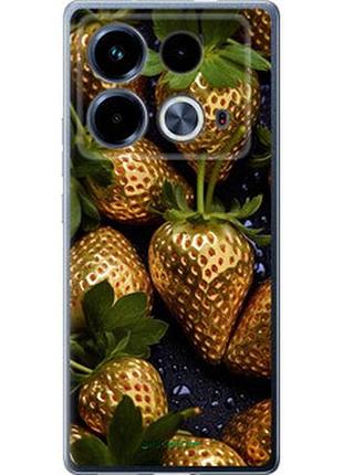 Чехол на infinix note 40 золотая клубника "5637u-3707-2448"
