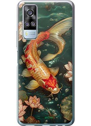 Чехол на vivo y51 2020 мелодия лотоса "6106u-2241-2448"