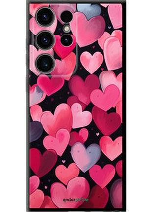 Чехол на samsung galaxy s24 ultra сердечки 4 "5662b-3389-2448"