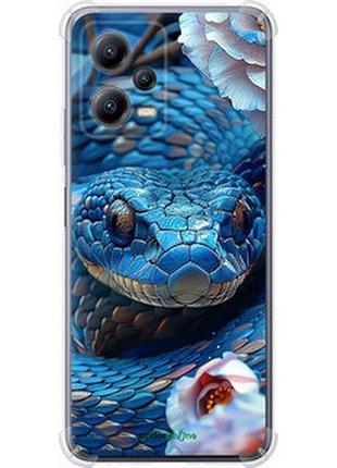 Чехол на xiaomi redmi note 12 5g blue snake "6079sp-2934-2448"