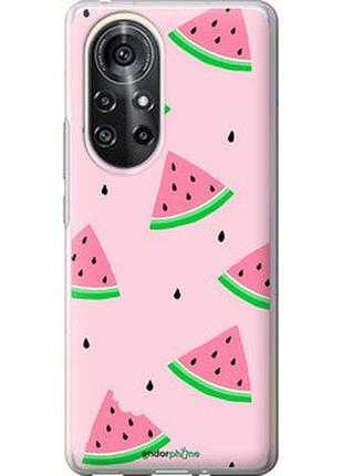 Чехол на huawei nova 8 pro розовый арбуз "4314u-2246-2448"