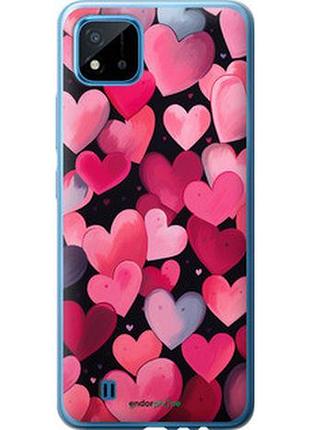 Чехол на realme c20a сердечки 4 "5662t-2416-2448"