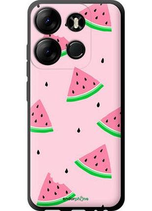 Чехол на tecno spark go 2023 bf7 розовый арбуз "4314b-2952-2448"
