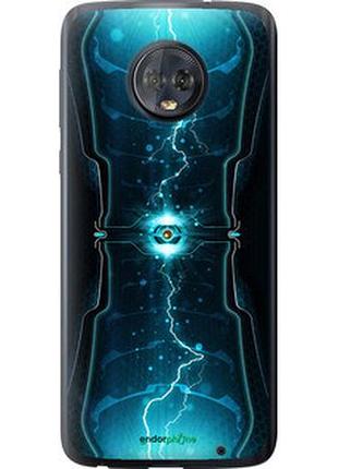 Чехол на motorola moto g6 plus молнии в цилиндре "120u-976-2448"