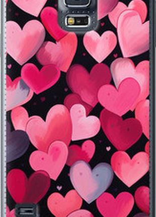 Чехол на samsung galaxy s5 g900h сердечки 4 "5662t-24-2448"