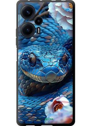 Чехол на xiaomi poco f5 blue snake "6079b-3170-2448"