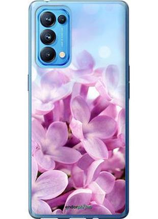 Чехол на oppo reno5 pro сирень "527u-2239-2448"