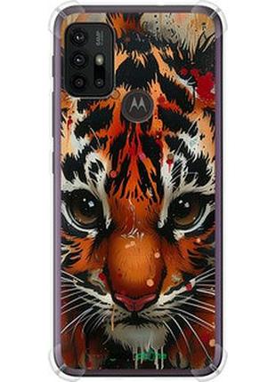 Чехол на motorola moto g10 mini tiger "6052sp-2319-2448"