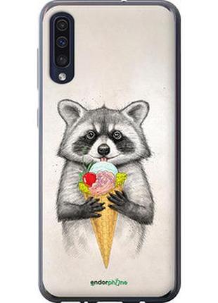 Чехол на samsung galaxy a50 2019 a505f енотик с мороженым "4602u-1668-2448"