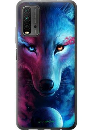 Чехол на xiaomi redmi 9t арт-волк "3999t-2257-2448"